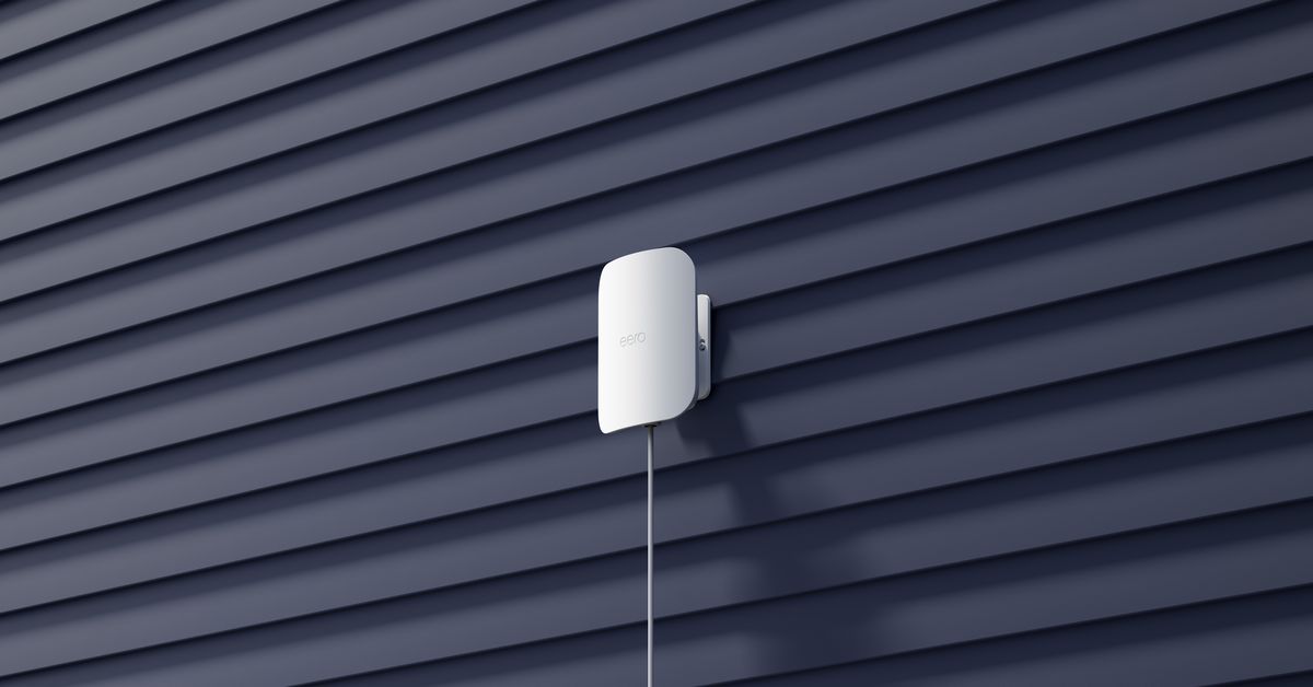 Eero Outdoor 7 is the company’s first outdoor-rated Wi-Fi access point.